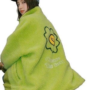 Taka Hayashi TAKA Original daisy floral fleece reversible jacket NEW! With Tags